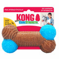 KONG CoreStrength Bamboe Bot | Sterk Hondenspeelgoed Bruin & Blauw