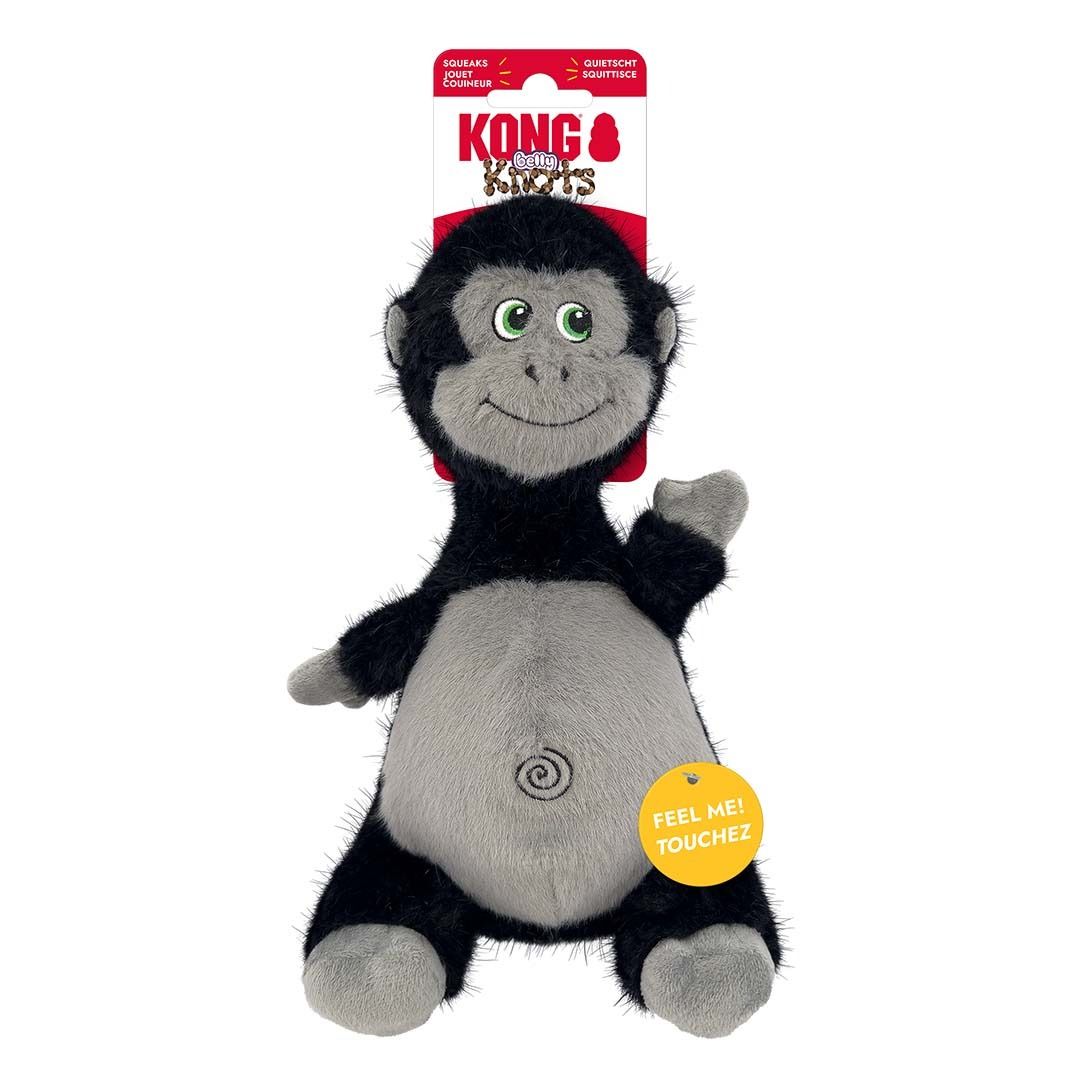 Kong Knots Belly Gorilla - Knuffel - Zwart M\/L