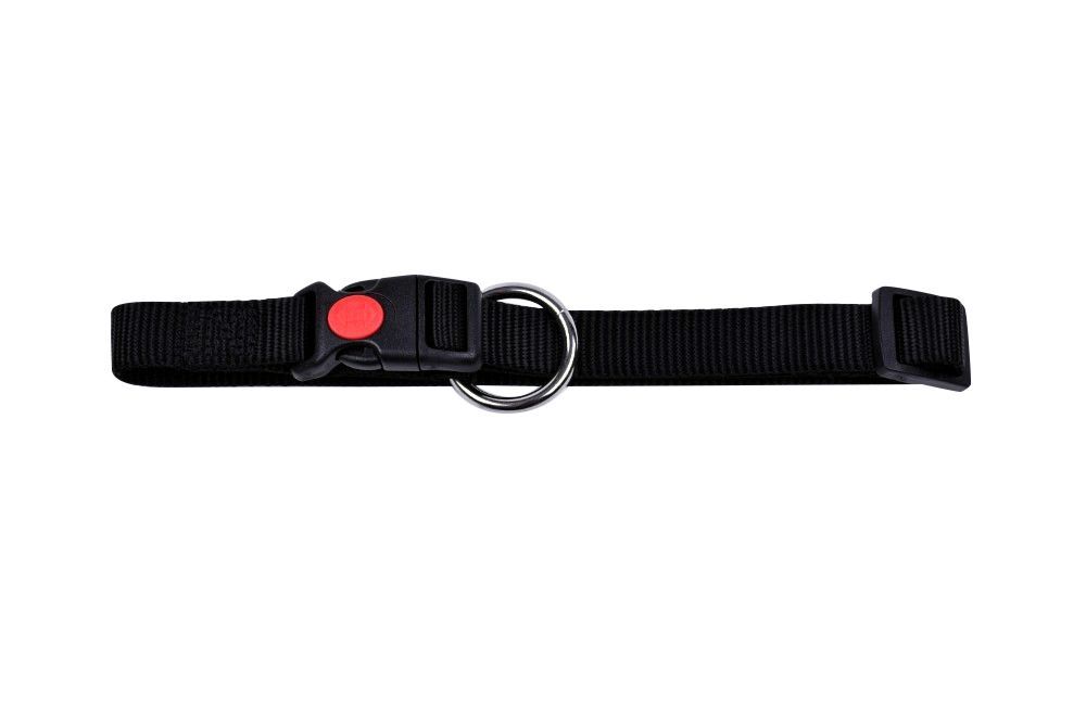 Topmast Hondenhalsband - Met Wienerlock Kliksluiting - Nylon - Zwart