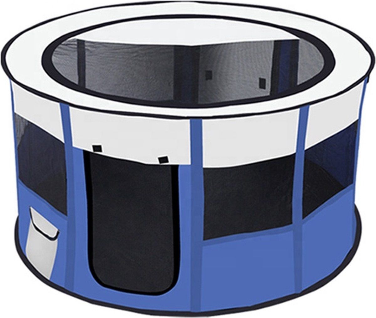 Topmast Nylon Puppyren Rond | Blauw