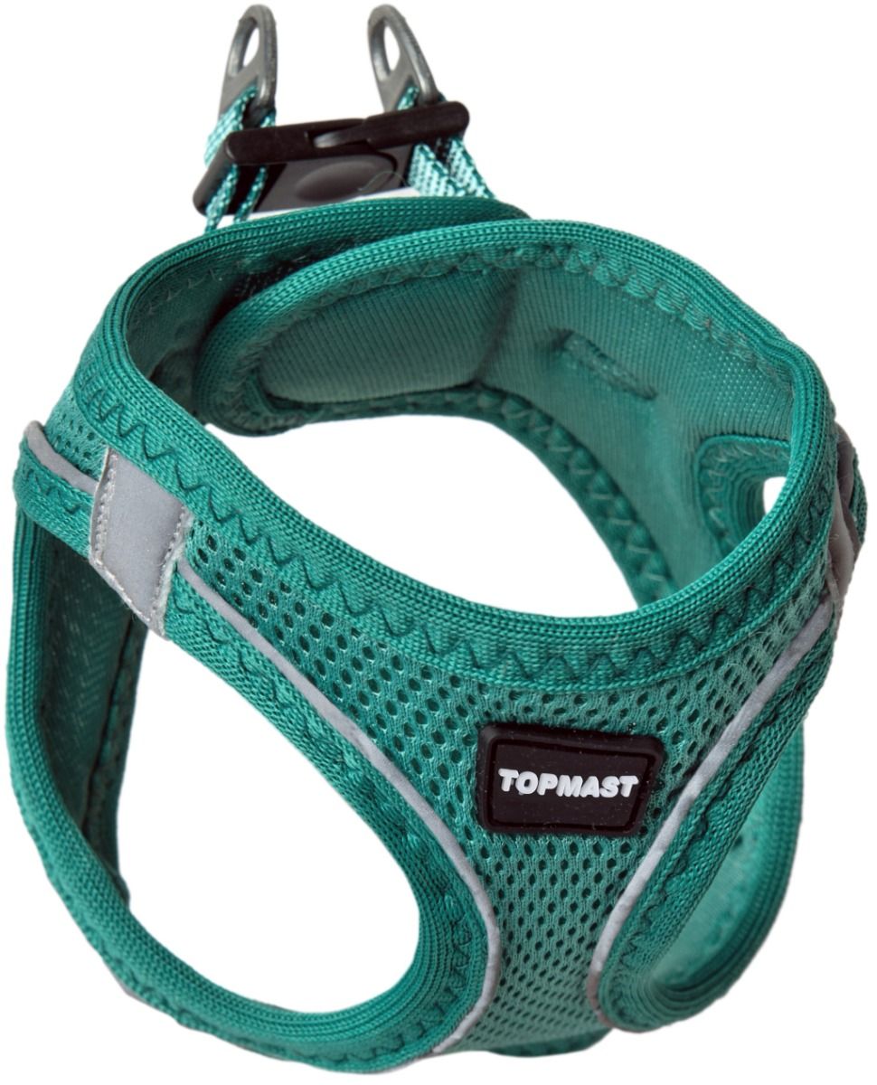 Topmast Airmesh Hondentuig - Click & Go - Verstelbaar - Petrol