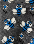 Vet Bed Bees Anthra Blue  - Antislip Hondenmat