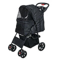 Topmast Hondenbuggy Zwart - 4 Wielen