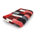 Vet Bed Patchwork - Rood, Wit & Zwart - Antislip Hondenmat