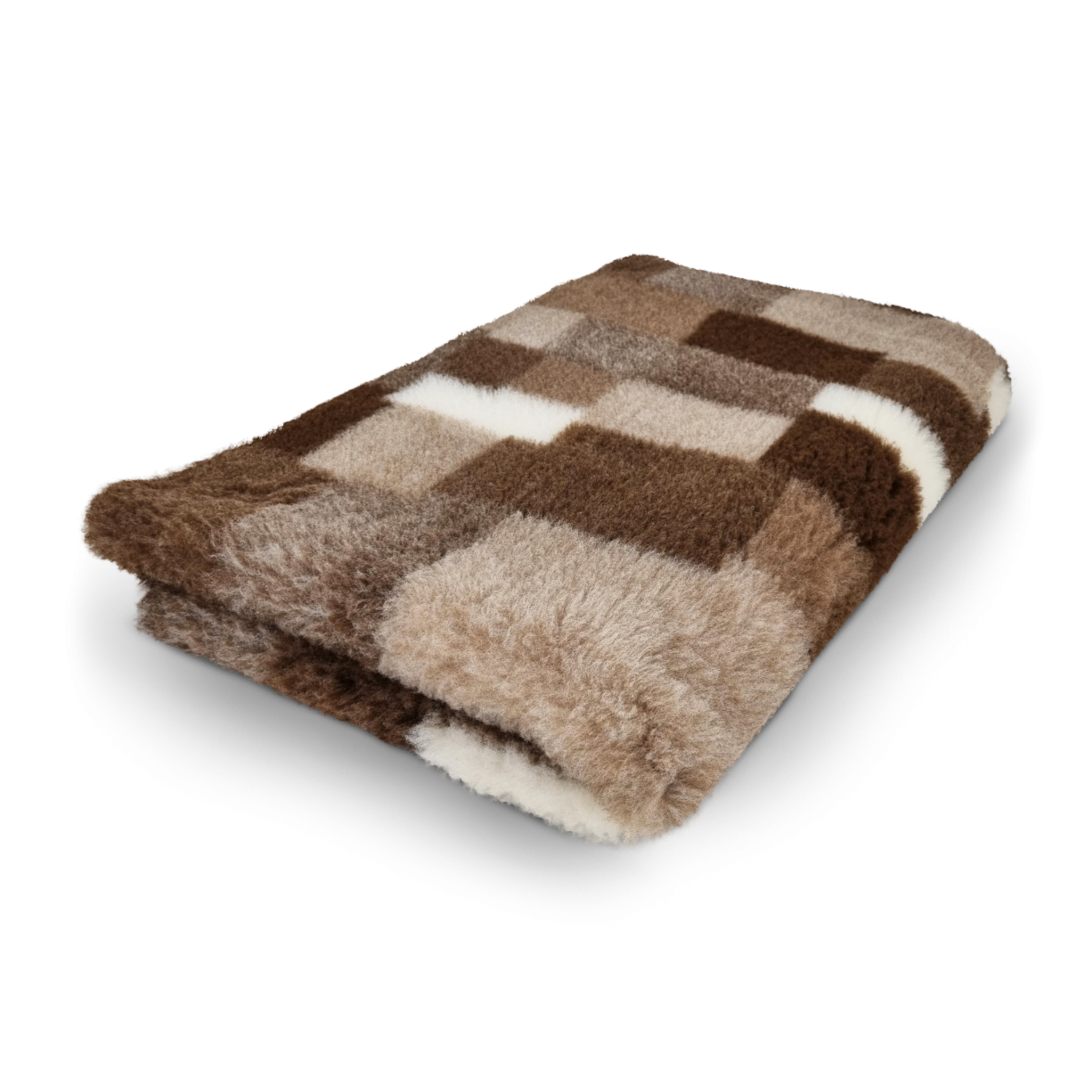 Vet Bed Patchwork - Taupe, Bruin & Crème - Antislip Hondenmat