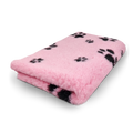 Vet Bed - Roze met Zwarte Pootjes - Antislip Hondenmat