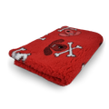Vet Bed Crossbones - Rood - Antislip Hondenmat
