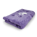 Vet Bed 3 Kleur Big Paw - Paars & Wit - Antislip Hondenmat