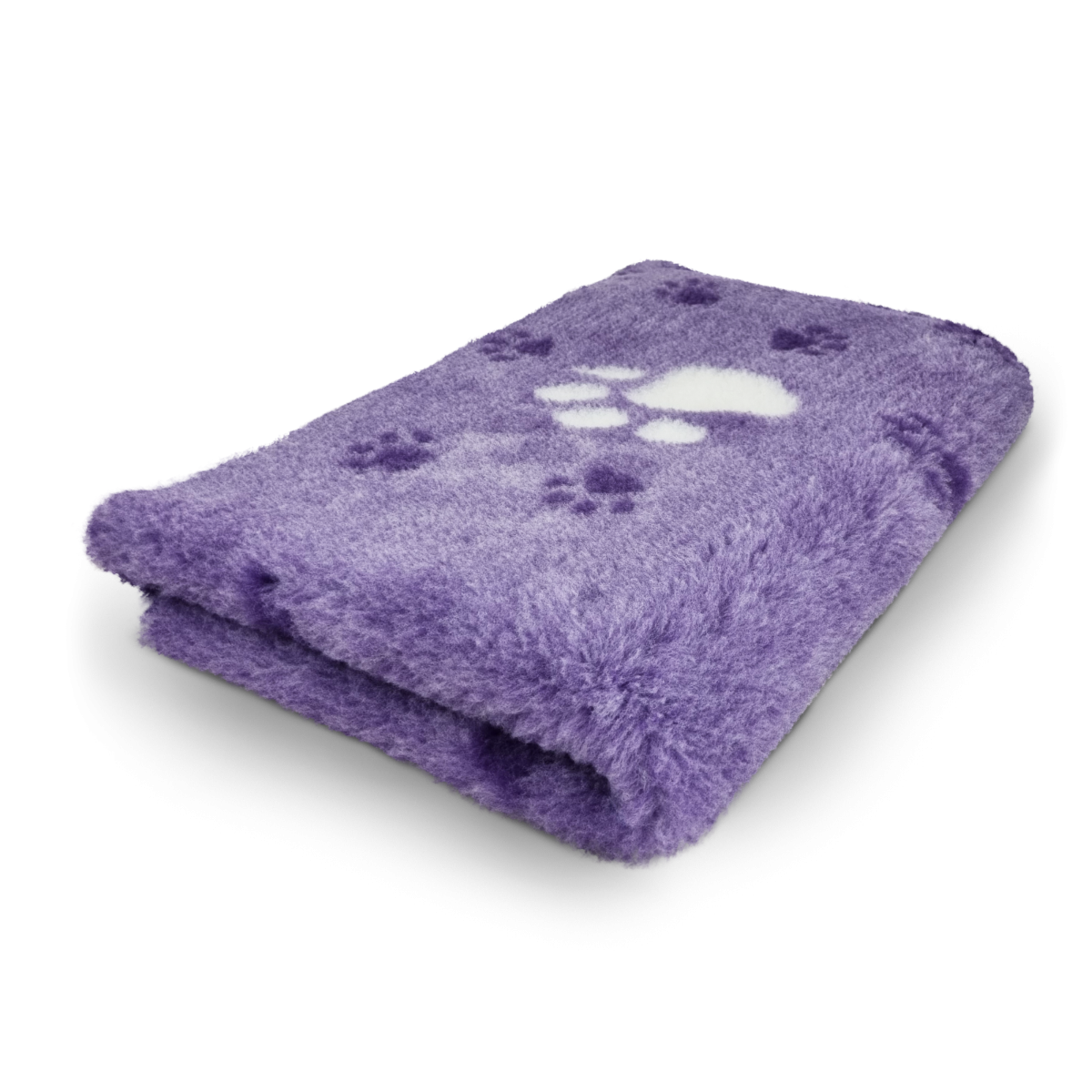 Vet Bed 3 Kleur Big Paw - Paars & Wit - Antislip Hondenmat