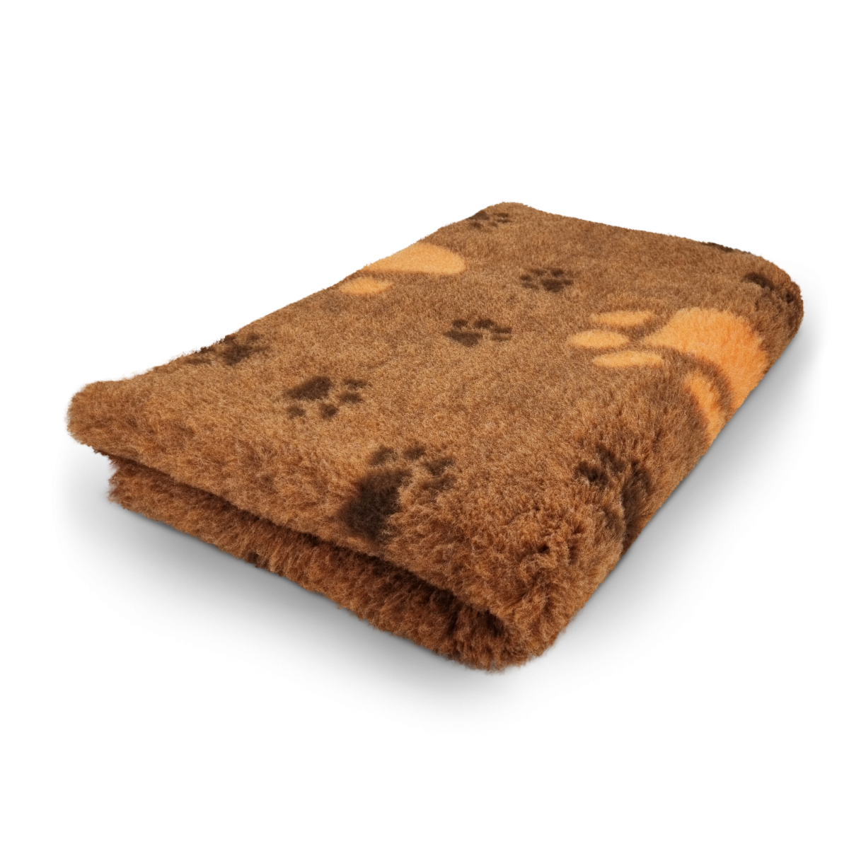 Vet Bed 3 Kleur Big Paw - Oranje - Antislip Hondenmat