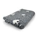 Vet Bed Skulls - Grijs - Antislip Hondenmat