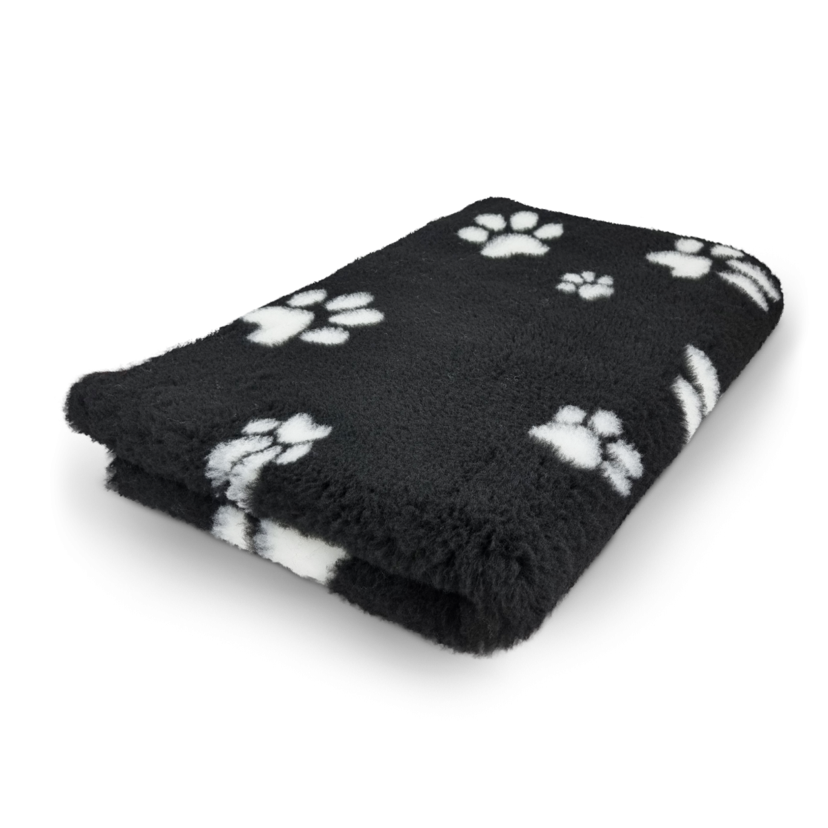 Vet Bed - Zwart met Witte Pootjes - Antislip Hondenmat