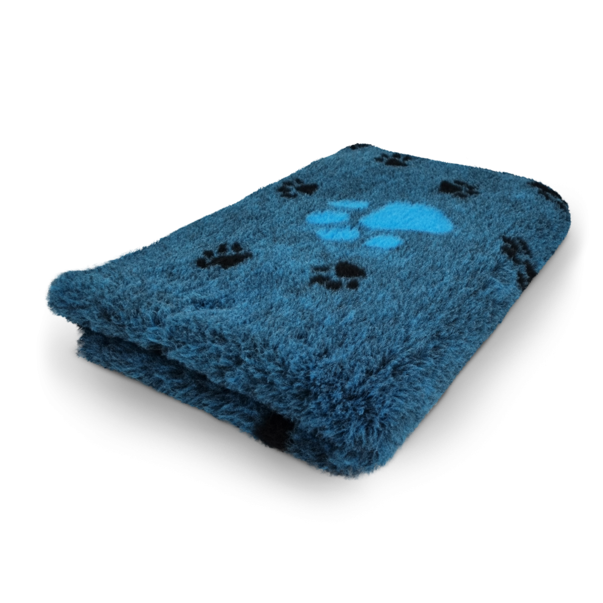 Vet Bed 3 Kleur Big Paw - Turquoise - Antislip Hondenmat