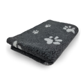 Vet Bed - Antraciet met Grijze Pootjes - Antislip Hondenmat