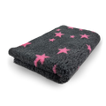 Vet Bed Stars - Antraciet & Fuchsia - Antislip Hondenmat