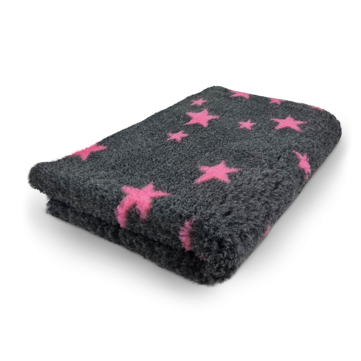 Vet Bed Stars - Antraciet & Fuchsia - Antislip Hondenmat