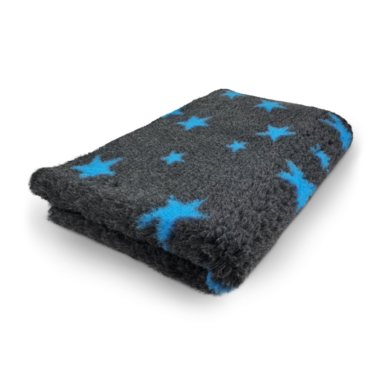 Vet Bed Stars - Antraciet & Blauw - Antislip Hondenmat