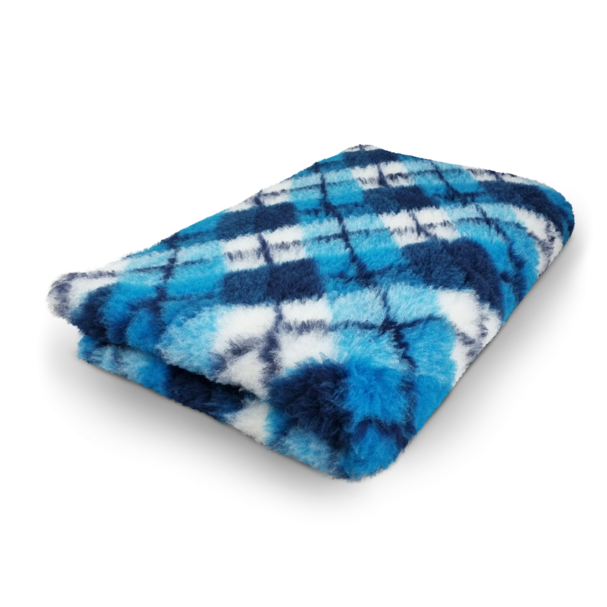 Vet Bed Diamond - Turquoise, Blauw & Wit - Antislip Hondenmat