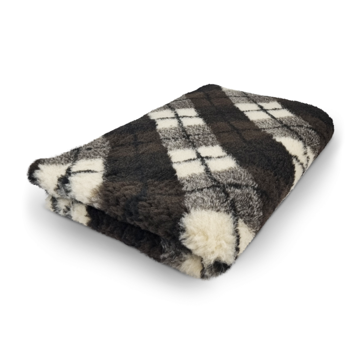 Vet Bed Diamond - Bruin, Lichtbruin & Crème - Antislip Hondenmat