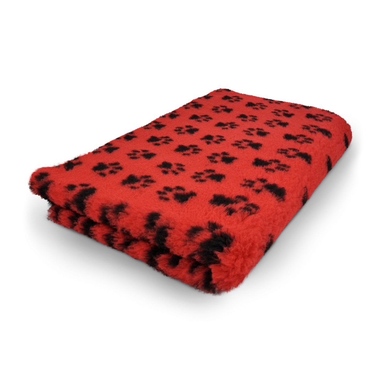 Vet Bed - Rood met Zwarte Pootjes - Antislip Hondenmat