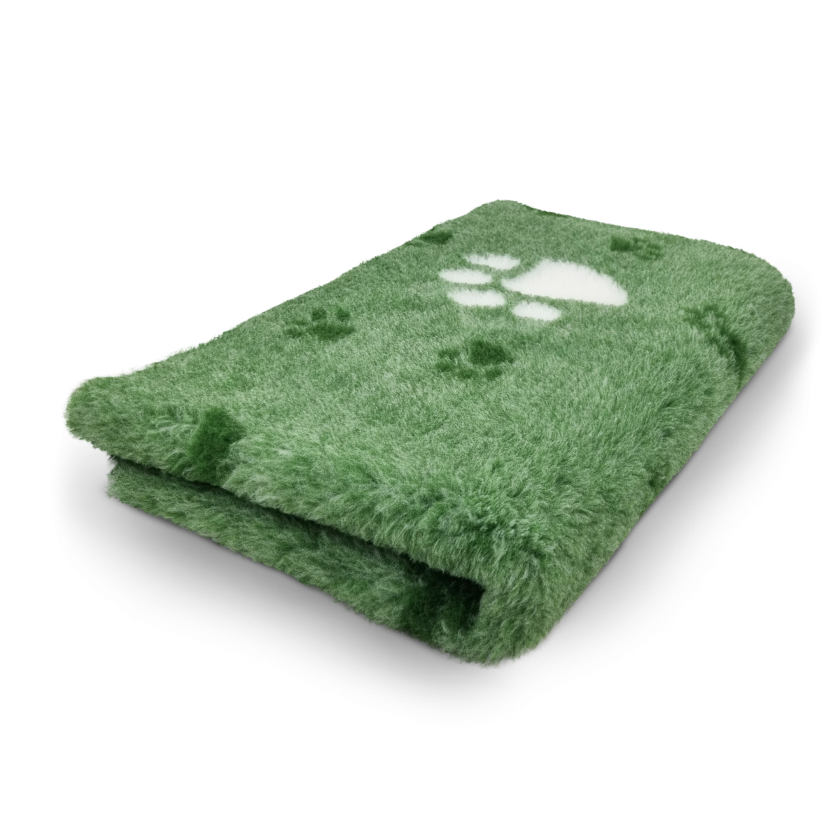 Vet Bed 3 Kleur Big Paw - Groen & Wit - Antislip Hondenmat