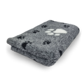 Vet Bed 3 Kleur Big Paw - Antraciet & Wit - Antislip Hondenmat
