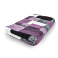 Vet Bed Patchwork - Lila, Zwart & Wit - Antislip Hondenmat