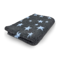 Vet Bed Stars - Antraciet & Lichtblauw - Antislip Hondenmat