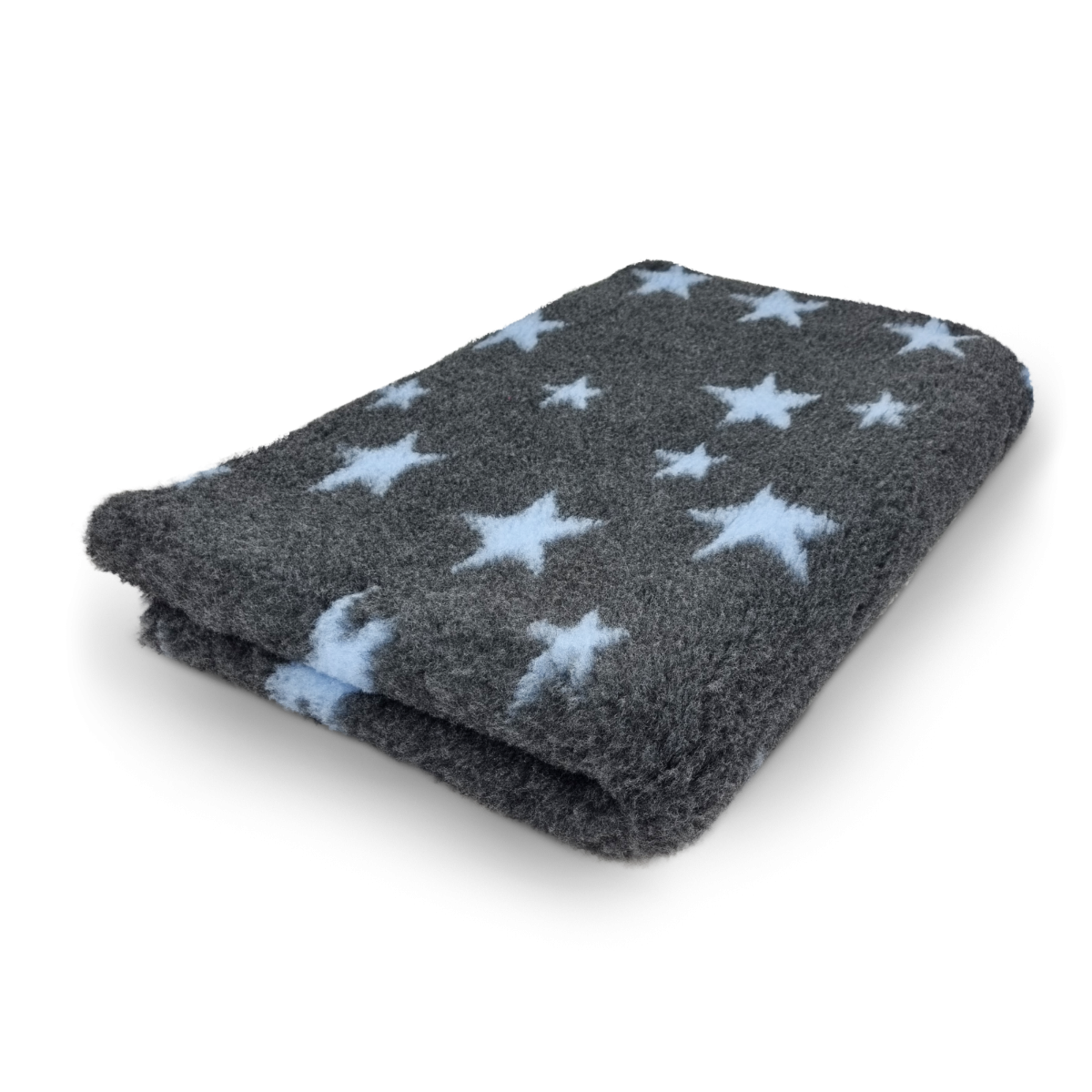 Vet Bed Stars - Antraciet & Lichtblauw - Antislip Hondenmat