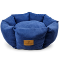 Topmast Dierenmand ComfyNest - 62 cm - Blauw - Polyester Velours