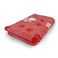 Vet Bed 3 Kleur Big Paw - Rood - Antislip Hondenmat