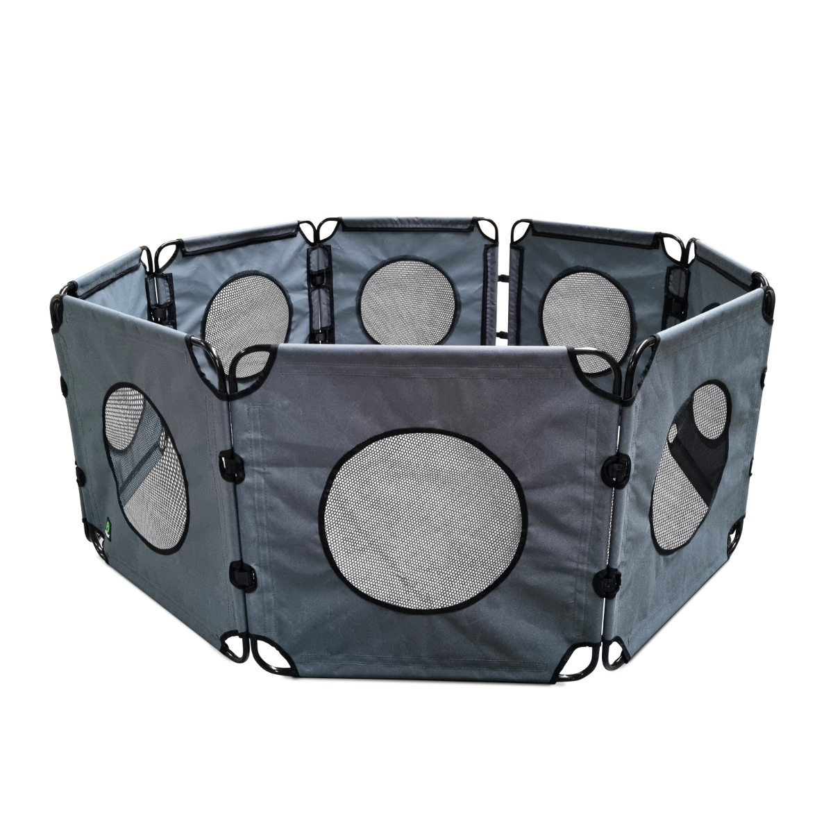 Topmast OutPaws Adventure - Opvouwbare Puppyren - Antraciet - 490 cm