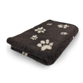Vet Bed - Donkerbruin met Beige Pootjes - Antislip Hondenmat - 75 x 50 cm