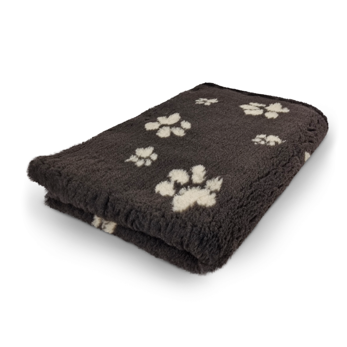 Vet Bed - Donkerbruin met Beige Pootjes - Antislip Hondenmat - 75 x 50 cm