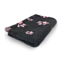 Vet Bed - Zwart met Roze Pootjes - Antislip Hondenmat