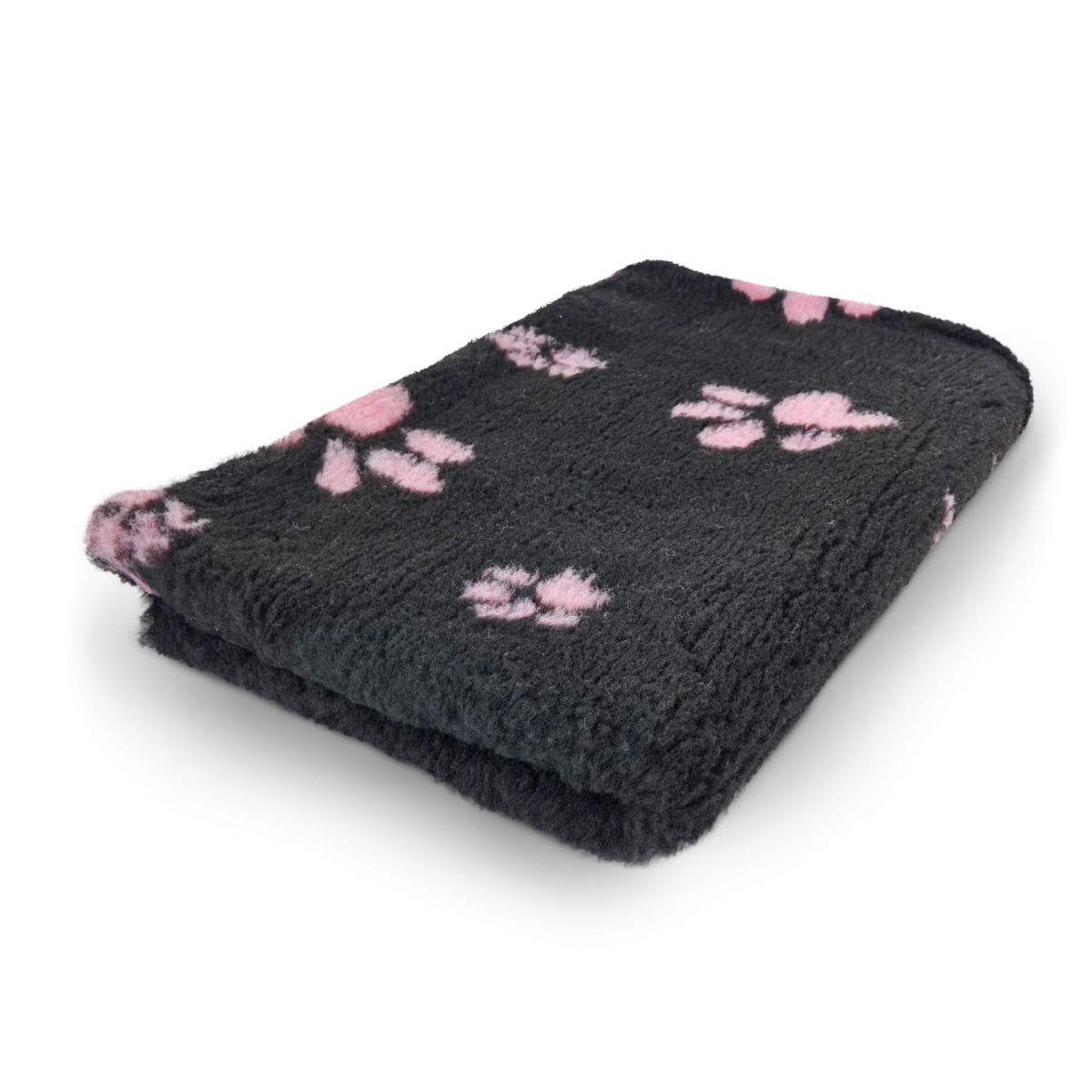 Vet Bed - Zwart met Roze Pootjes - Antislip Hondenmat