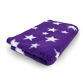 Vet Bed Stars - Royal Paars Wit - Antislip Hondenmat