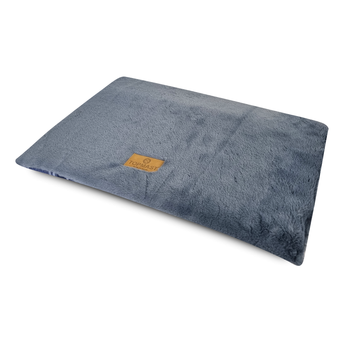 Topmast Wellness Fleece Dierenmat - Met zachte fibervulling - Dänish Blauw