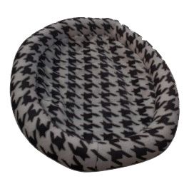 Kattenbed Schapenvacht Zwart Grijs 45x40cm