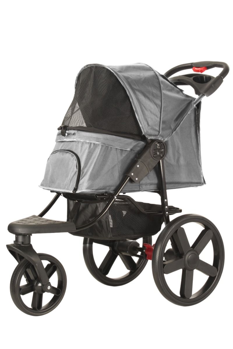 Topmast Hondenbuggy Comfort All Terrain - 3 Wielen - Antraciet