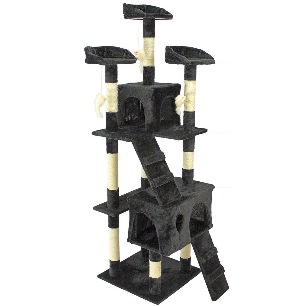 Topmast Krabpaal KIM Zwart 50 x 50 x 170 cm