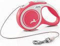 RETOUR - Flexi Rollijn New Comfort - Koord - Tot 20 KG - 8 meter - Rood
