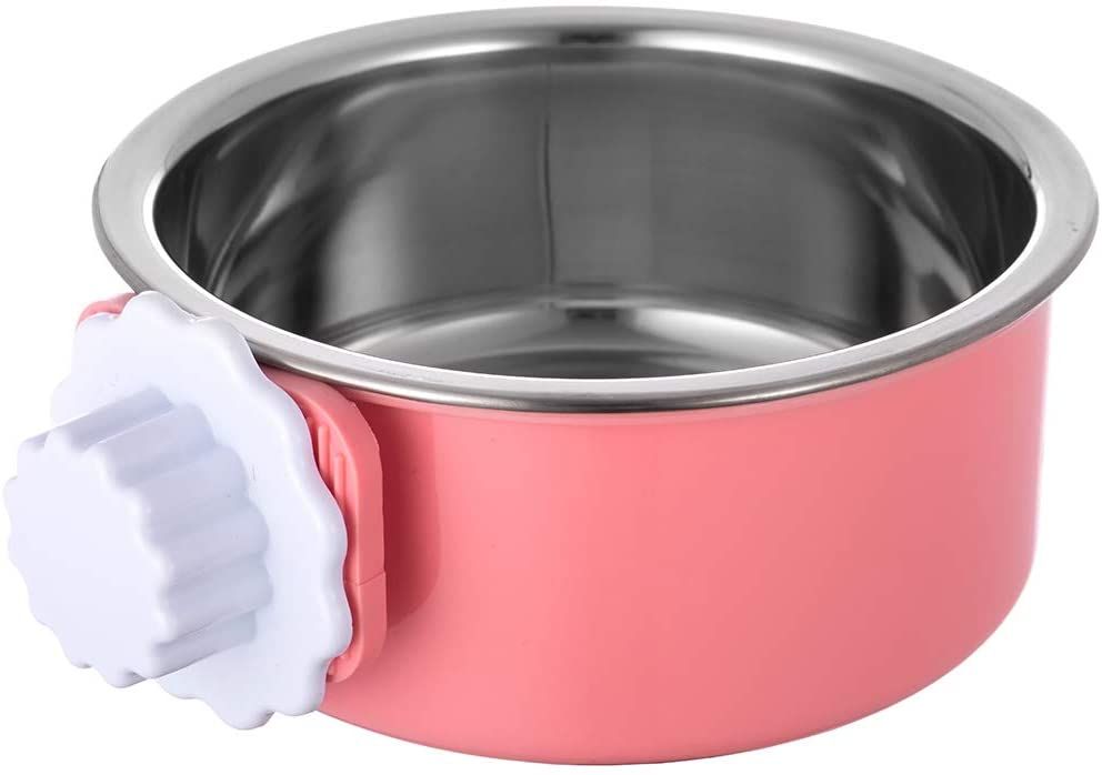 Topmast Hondenvoerbak July - RVS - Roze 15 x 13 cm