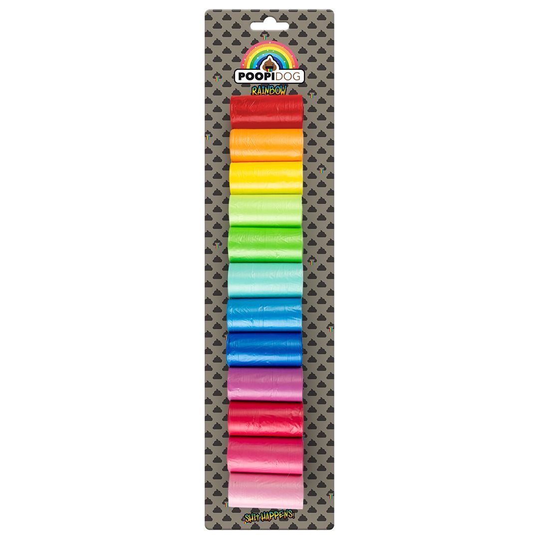 Poepzakjes Rainbow 12 Rol  x 20 stuks