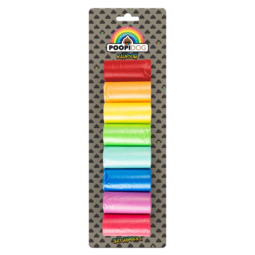 Poepzakjes Rainbow 8 Rol x 20 Stuks