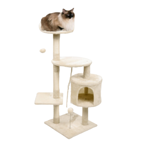 Topmast krabpaal Montreal - Beige - 40 x 40 x 112 cm