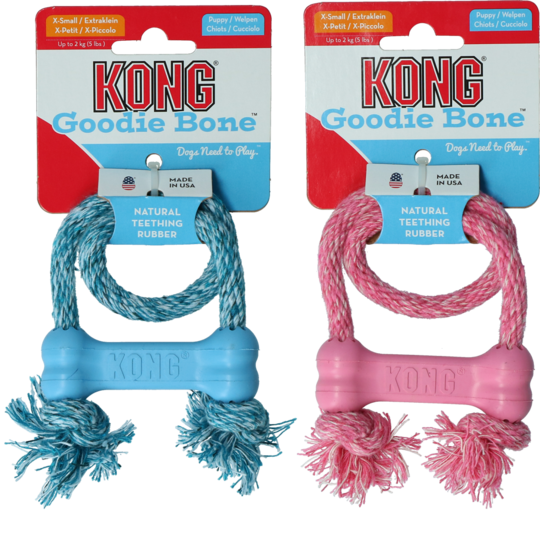 KONG Puppy Goodie Bone - met touw