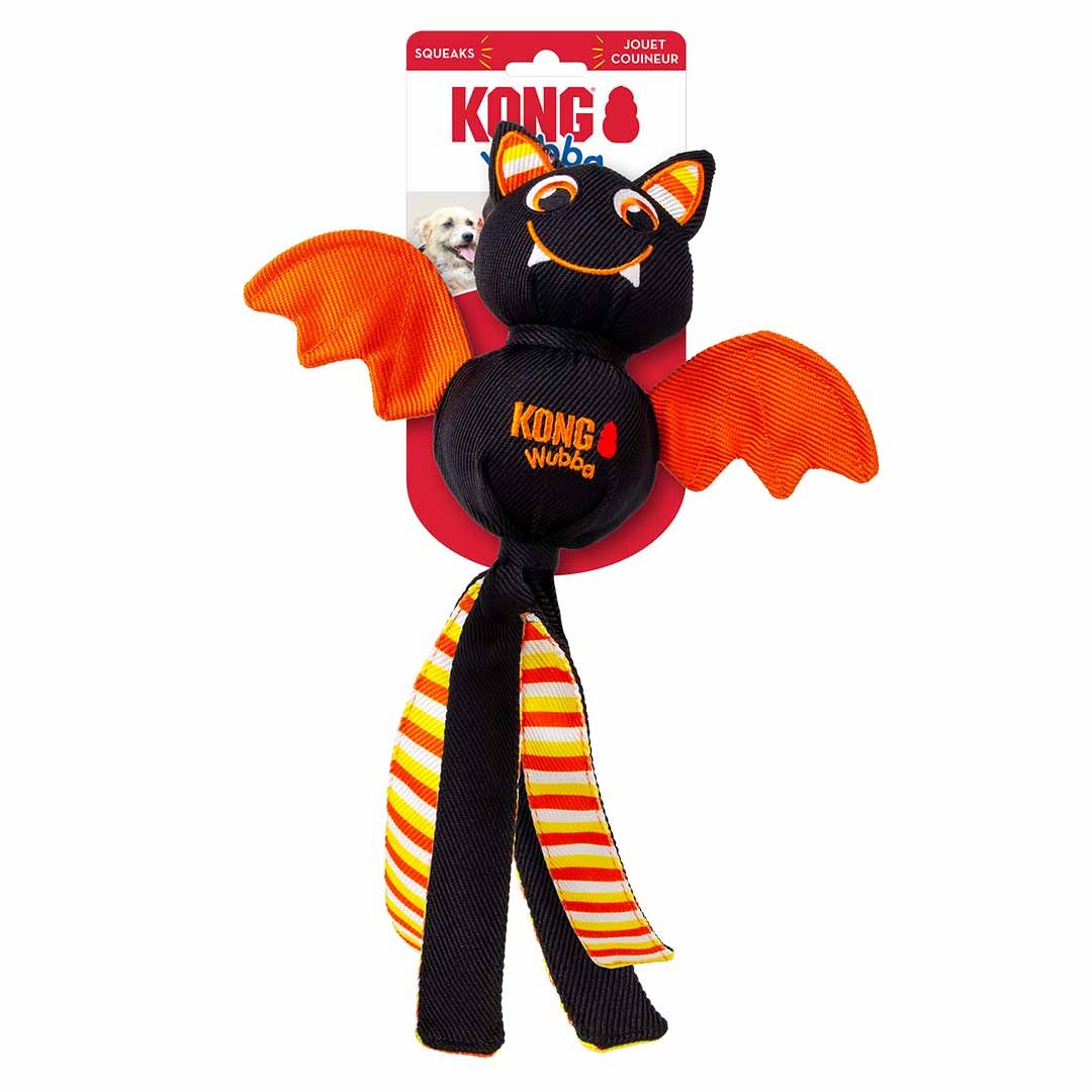 Kong Halloween Wubba Ballistic Bat L - 8x8x37cm meerkleurig