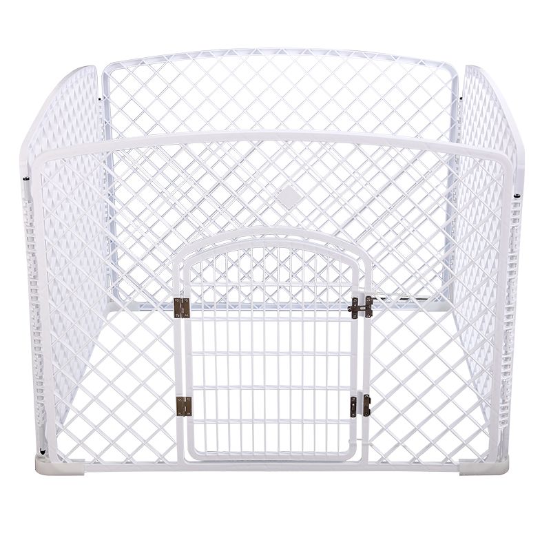Topmast puppyren playpen |  Kunststof | Wit 100 x 100 x 75 cm hoog