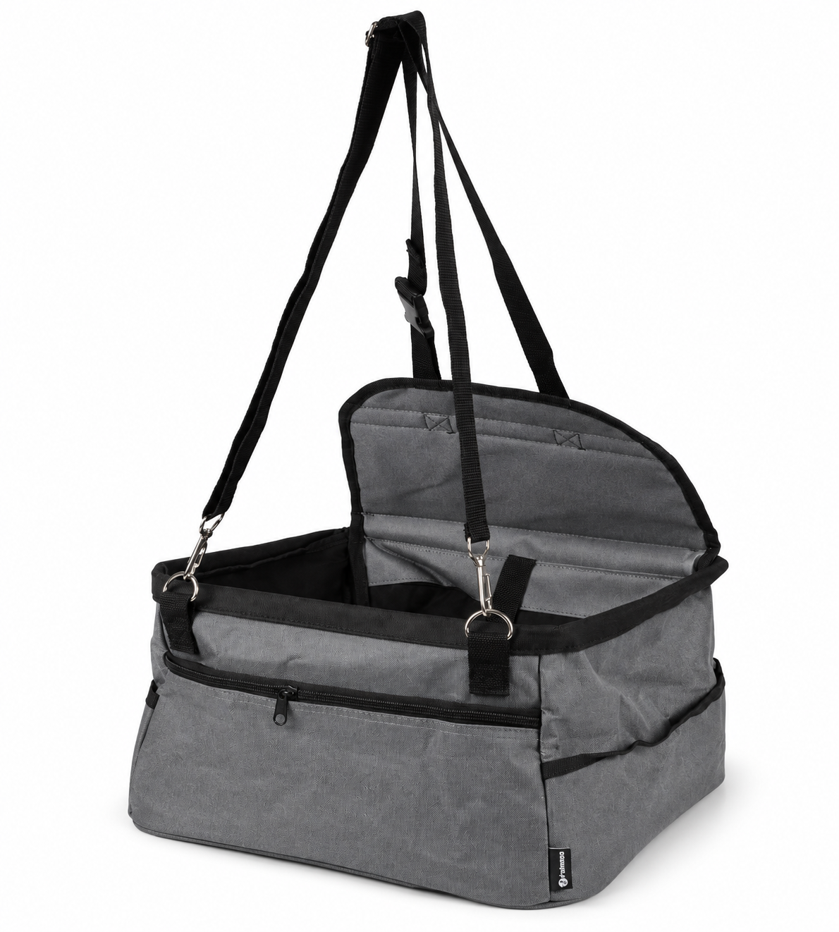 Autostoel hond - Opvouwbare Hondenmand Auto - Hondenstoel auto opvouwbaar - Reisbench - 41 x 36 x 25 cm - Grijs